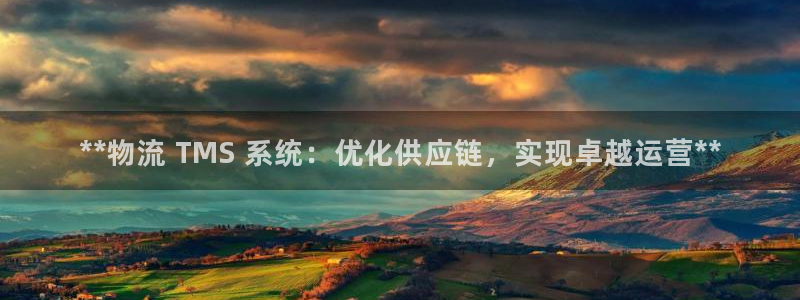 28圈加拿大开奖：**物流 TMS 
